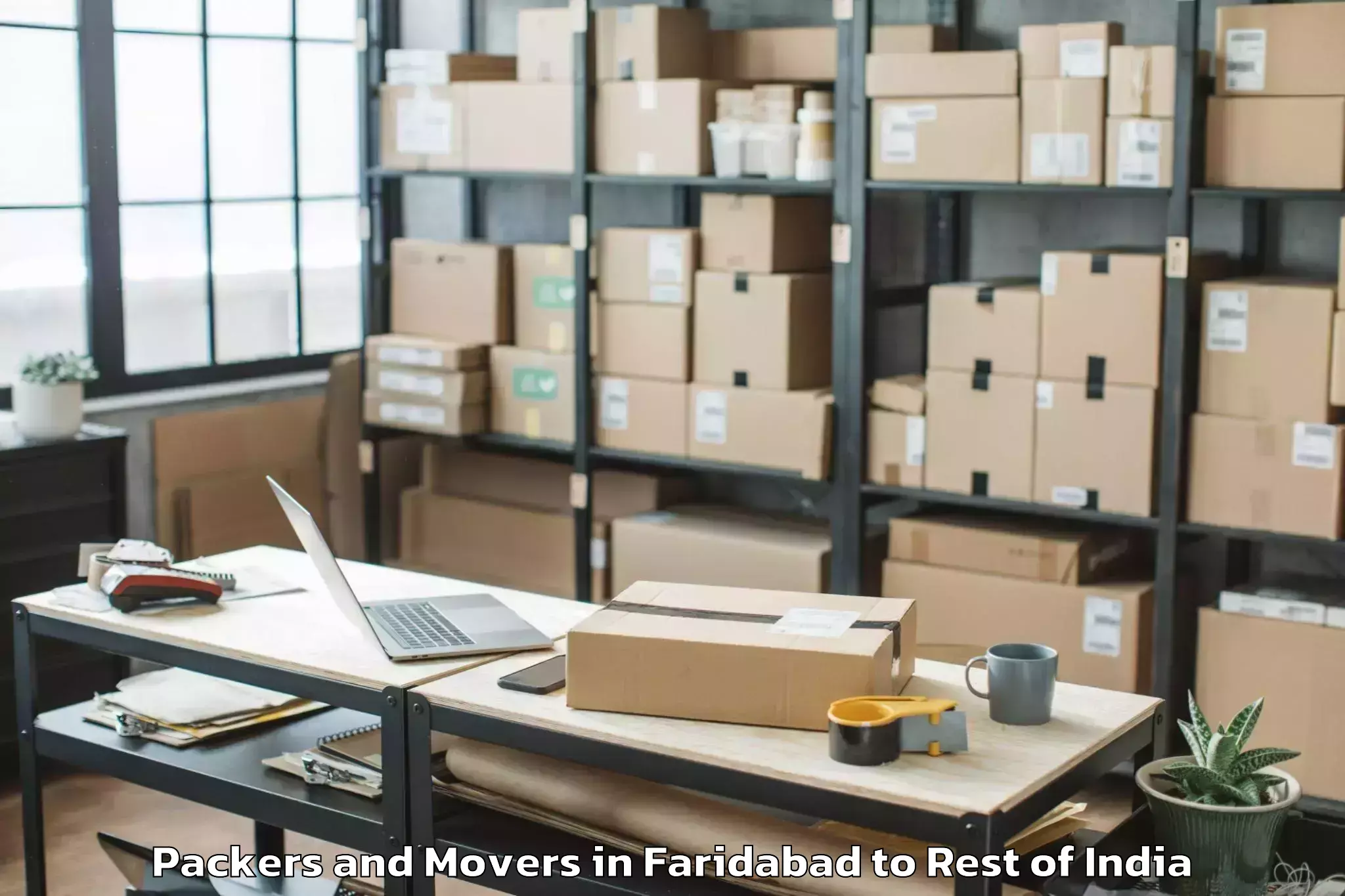 Trusted Faridabad to Srinagar Packers And Movers